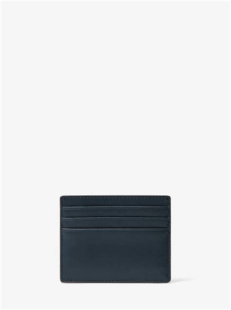 odin tall michael kors wallet|Michael Kors Men`s Odin Tall Embossed Leather Card Case.